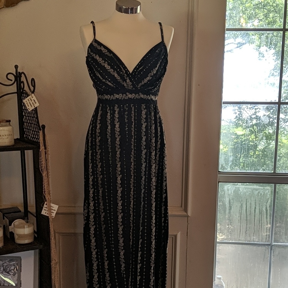 Black maxi dress